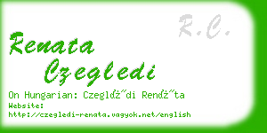 renata czegledi business card